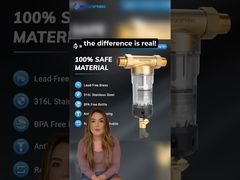 فلتر التنظيف اليدوي يدور للأسفل من الرواسب للمنزل بأكمله