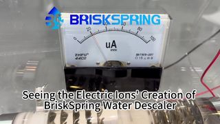 رؤية إنشاء الأيونات الكهربائية لمزيل الترسبات من ماء BriskSpring 3