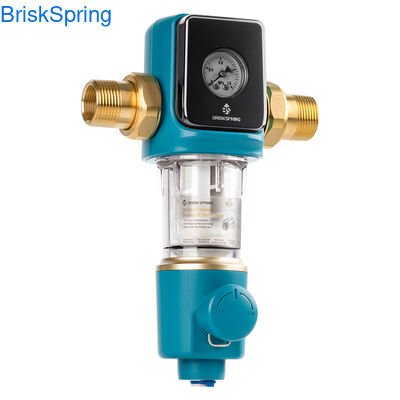 مرشح المياه الخفيف للمنزل بأكمله مع بنية مضادة للكتل من الفولاذ المقاوم للصدأ ذات الصف الغذائي ومعدل تدفق 22 GPM