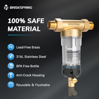 نظام BriskSpring Spin Down Prefilter للترشيح من الرواسب للمنزل بأكمله