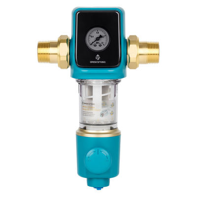 مرشح مسبق للرواسب الخالية من BPA مع Siphon Backwash Spin Down تصميم للاستخدام المنزلي