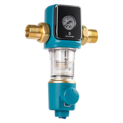 مرشح مسبق للرواسب الخالية من BPA مع Siphon Backwash Spin Down تصميم للاستخدام المنزلي