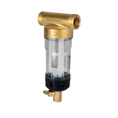 أحدث مرشح مسبق للمياه بدرجة الغذاء بتصميم قابل لإعادة الاستخدام 50 ميكرون مع نظام غسيل عكسي وتنظيف عميق لمياه المنزل