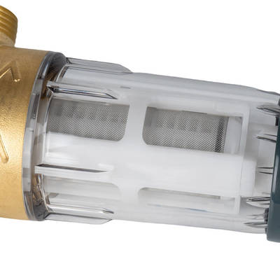 أحدث مرشح مسبق للمياه بدرجة الغذاء بتصميم قابل لإعادة الاستخدام 50 ميكرون مع نظام غسيل عكسي وتنظيف عميق لمياه المنزل