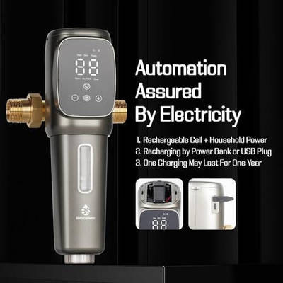 مرشح مياه أوتوماتيكي للغسيل العكسي مع مؤقت ذكي مع تصنيف ترشيح 40-300 ميكرومتر شبكة من الفولاذ المقاوم للصدأ SUS 316L ومعدل تدفق 6 أمتار مكعبة/ساعة