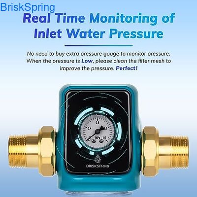 مرشح مسبق للمياه بحجم 3/4 بوصة مع معدل تدفق 5 أطنان/ساعة وتصميم ذاتي التنظيف للاستخدام المنزلي