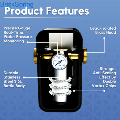 معالجة مكافحة الحجر الجيري، مكيف المياه الصلبة الصديقة للبيئة للأنابيب في المنزل بأكمله
