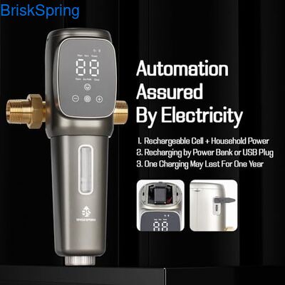 مرشح الرواسب الذاتي بالكامل ذو 40 ميكرون قابلة لإعادة الاستخدام للترشيح المسبق للمياه في المنزل بأكمله