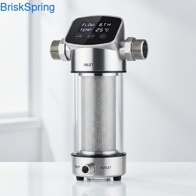 6T H 316L من الفولاذ المقاوم للصدأ شبكة المياه المسبقة للفلتر للمنزل بأكمله مع التحكم باللمس