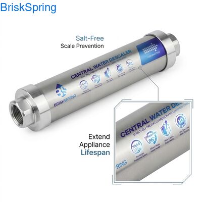 Salt-Free Water Descaler for Home: Stop Hard Water Scale, Improve Efficiency & Prolong Appliance Lifespan Without Chemicals