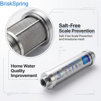 Salt-Free Water Descaler for Home: Stop Hard Water Scale, Improve Efficiency & Prolong Appliance Lifespan Without Chemicals