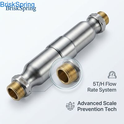 مكبر كفاءة عالية SAAS Turbo Chip Water Descaler مع معدل تدفق 5T / H وشهادة NSF لأنظمة المياه في المنزل بأكمله