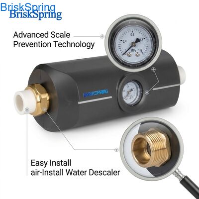 نظام إزالة الحرارة من المياه الخالية من الملح للمنزل تقنية فيزيائية صديقة للبيئة ، لا تحتاج إلى مواد كيميائية أو ملح