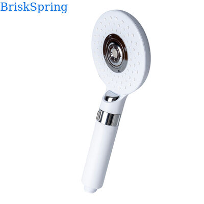 دش يدوي من BriskSpring بفقاعات دقيقة نانوية مع 3 أوضاع رش وتوفير المياه وهيكل من الفولاذ المقاوم للصدأ SUS304