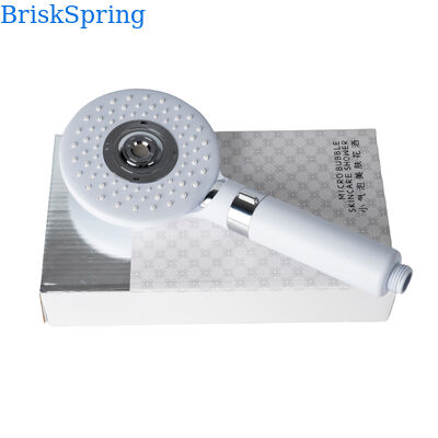 دش يدوي من BriskSpring بفقاعات دقيقة نانوية مع 3 أوضاع رش وتوفير المياه وهيكل من الفولاذ المقاوم للصدأ SUS304