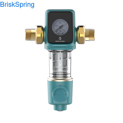 الفولاذ المقاوم للصدأ تنظيف الذاتية قبل تصفية المياه المنزل بأكمله قبل تصفية المياه ، نظام التصفية المسبقة للترسبات القابلة لإعادة الاستخدام