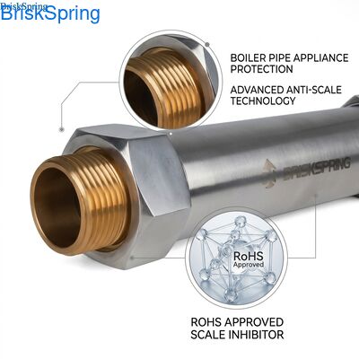 نظام إزالة الترسبات الكلسية الخالي من الملح، مُكيف مياه مضاد للترسبات الكلسية للغلايات والأنابيب والأجهزة، معتمد من RoHS 0.15MPa