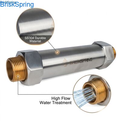 مزيل الترسبات الكلسية للمياه مقاس 1 بوصة للمنزل بالكامل، تدفق 1-2 طن/ساعة، مادة SS304