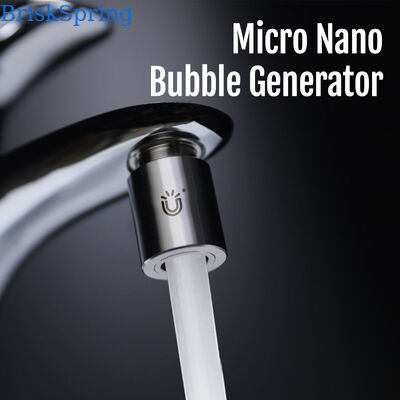 1440° Multi-Joint Rotation Micro Nano Bubble Faucet Aerator with 1.09 × 10⁸ ± 1.65 × 10⁷ particles/ml Bubble Concentration and H59-1 Brass + SUS304 Stainless Steel Construction